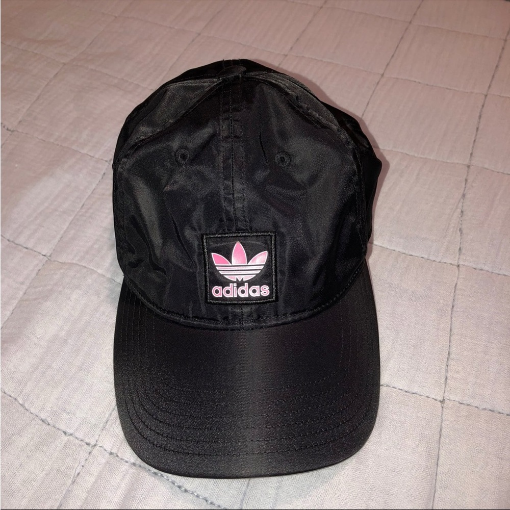 Adidas Black Cap with Pink Accents